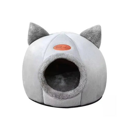 Cat Head Shape Cosy Warm House – Semi-Closed Nest