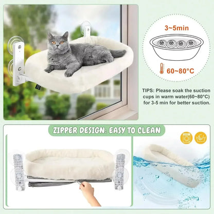 Cat Hammock Window Bed – Suction Cup Sunbathing Perch