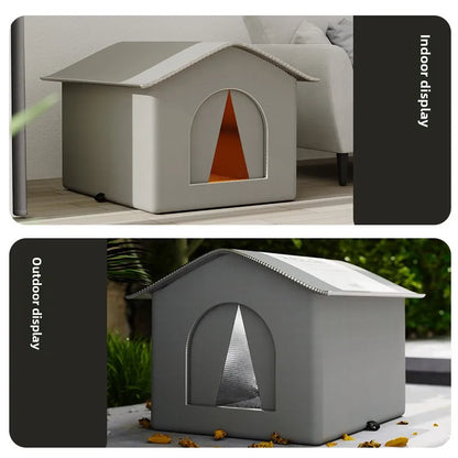 Waterproof Outdoor Cat & Dog House – Winter Shelter