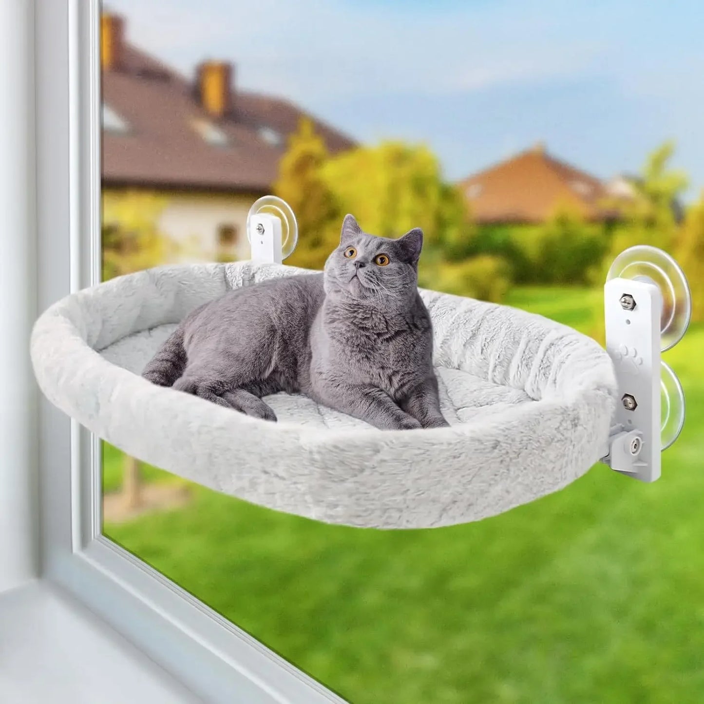 Cat Hammock Window Bed – Suction Cup Sunbathing Perch