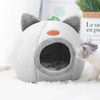 Cat Head Shape Cosy Warm House – Semi-Closed Nest