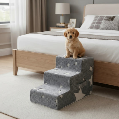Pet stairs dog and cat ramp ladder 3 or 4 step detachable sponge steps