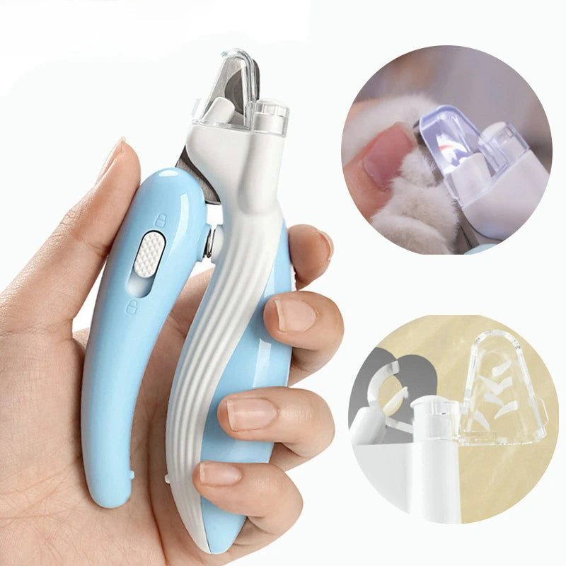 Professional Pet Nail Clippers with LED Light – Dog & Cat Claw Grooming Trimmer