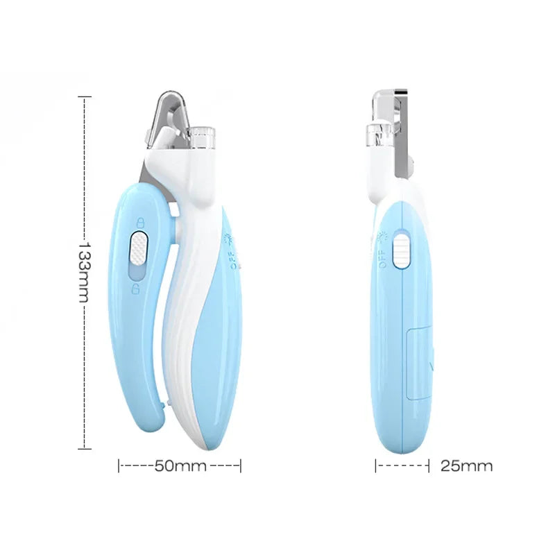 Professional Pet Nail Clippers with LED Light – Dog & Cat Claw Grooming Trimmer