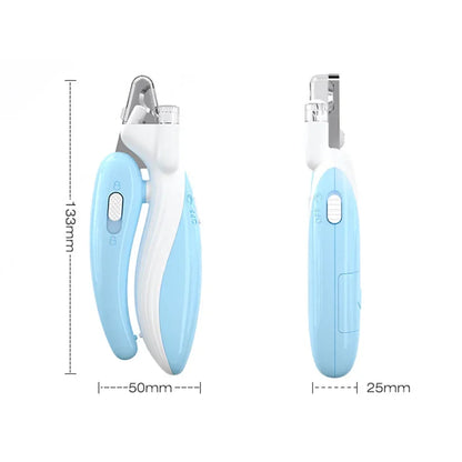 Professional Pet Nail Clippers with LED Light – Dog & Cat Claw Grooming Trimmer