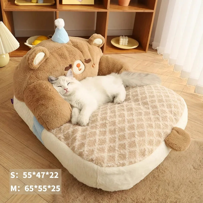 HOOPET all-season warm cat bed universal sofa cushion and kennel