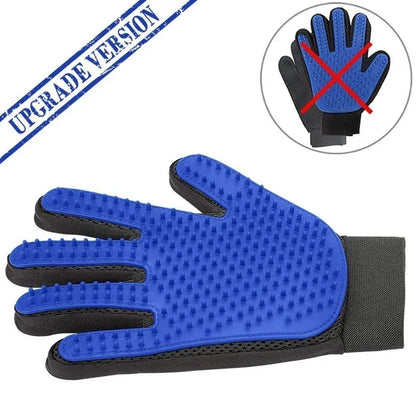 Silicone Pet Grooming Gloves – Cat & Dog Hair Brush, Comb & Bathing Mitt