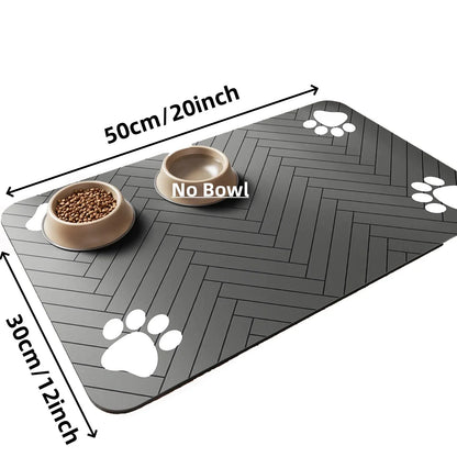 Absorbent Pet Feeding Mat – Waterproof Placemat