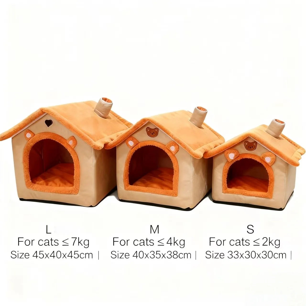 All Season Dog House Style Bed – Removable Washable