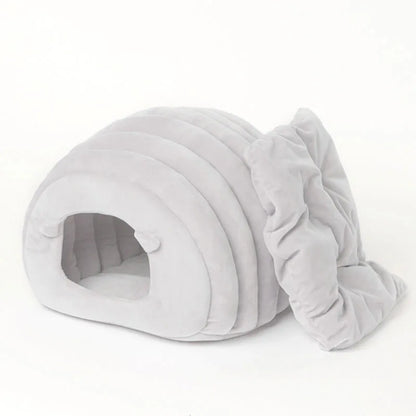 Warming Cat Nest House – Semi-Closed Winter Pet Bed