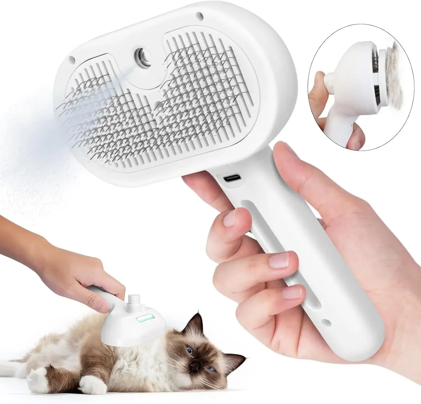 Pet Spray Hair Comb – Hair Remover & Grooming Brush for Cats