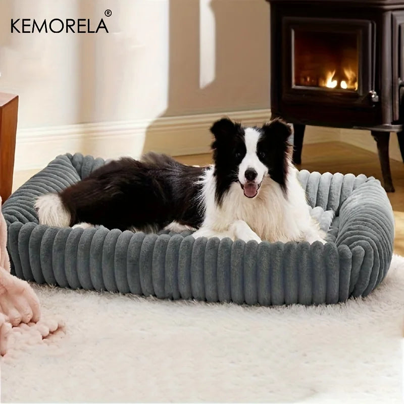 Orthopedic Plush Dog Bed – High Resilience Memory Foam