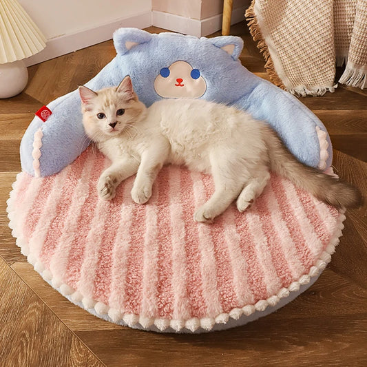 Four season warm cosy cat nest sleeping bed for kittens and indoor cats