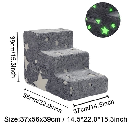 Pet Stairs Dog & Cat Ramp – Detachable Sponge Steps