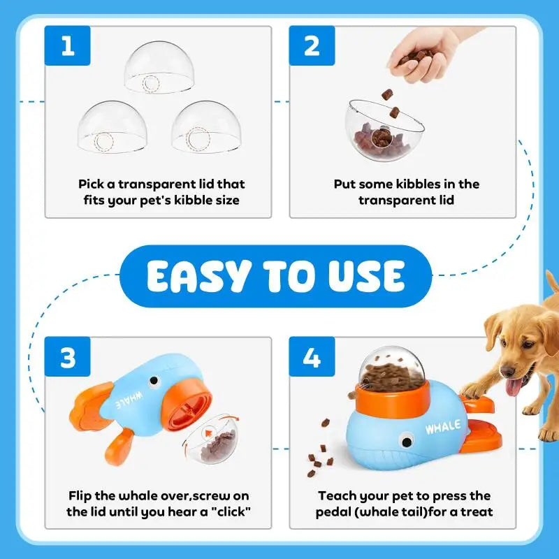 Dog & Cat Treat Dispenser Toy – Slow Feeder Puzzle