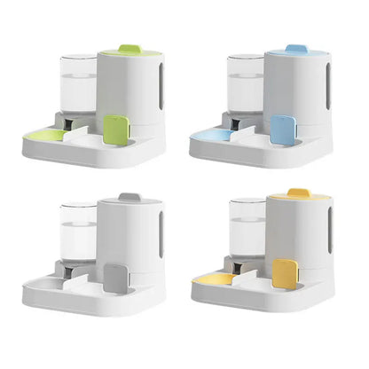 Automatic Gravity Fed Cat Water Dispenser Feeder all color variants green blue gray