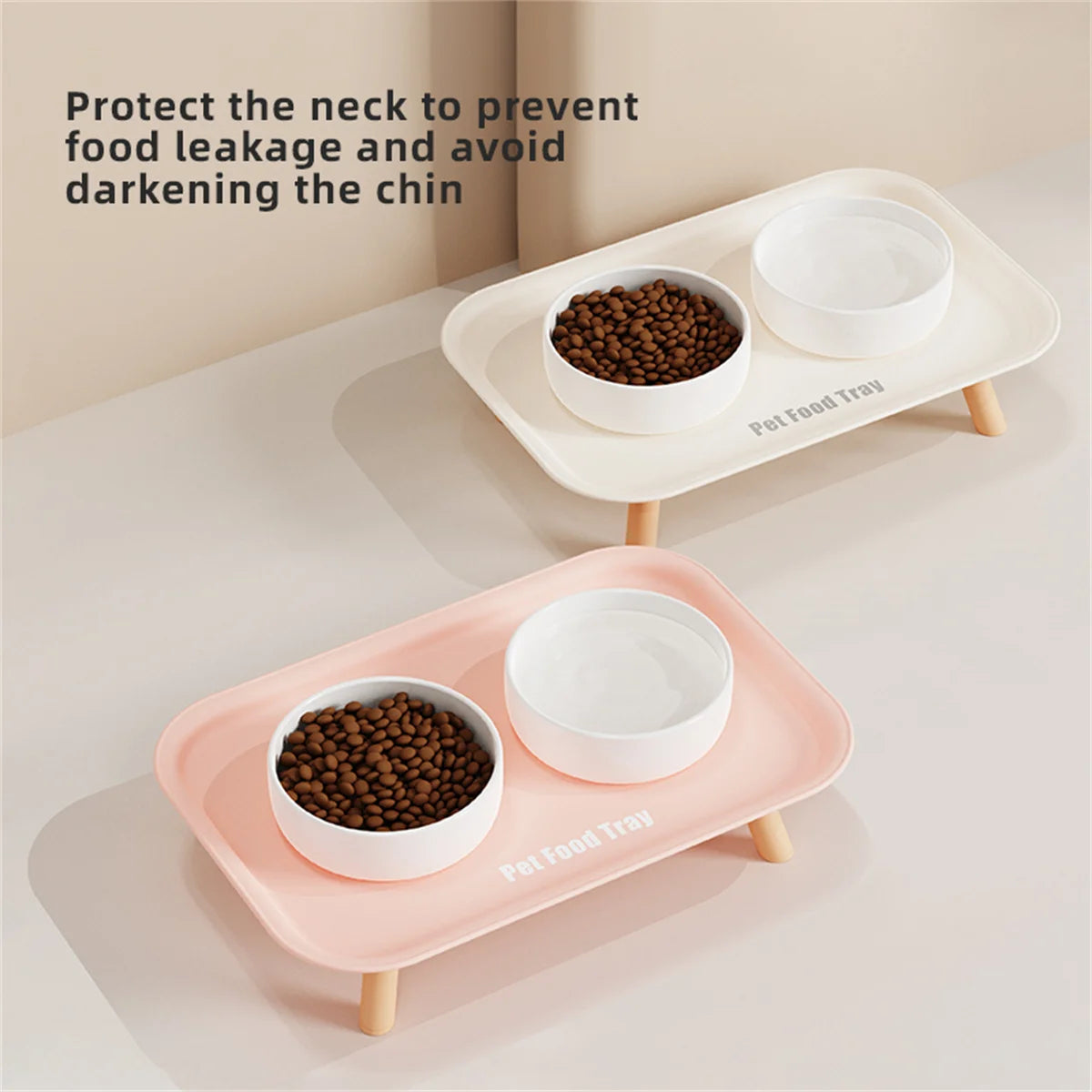 Pet Ceramic Bowl Anti Splash Anti Flip Cat Dish brown single bowl side view