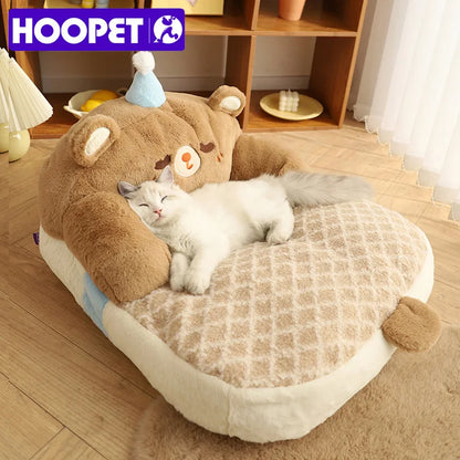 HOOPET All-Season Warm Cat Bed – Sofa Cushion & Kennel