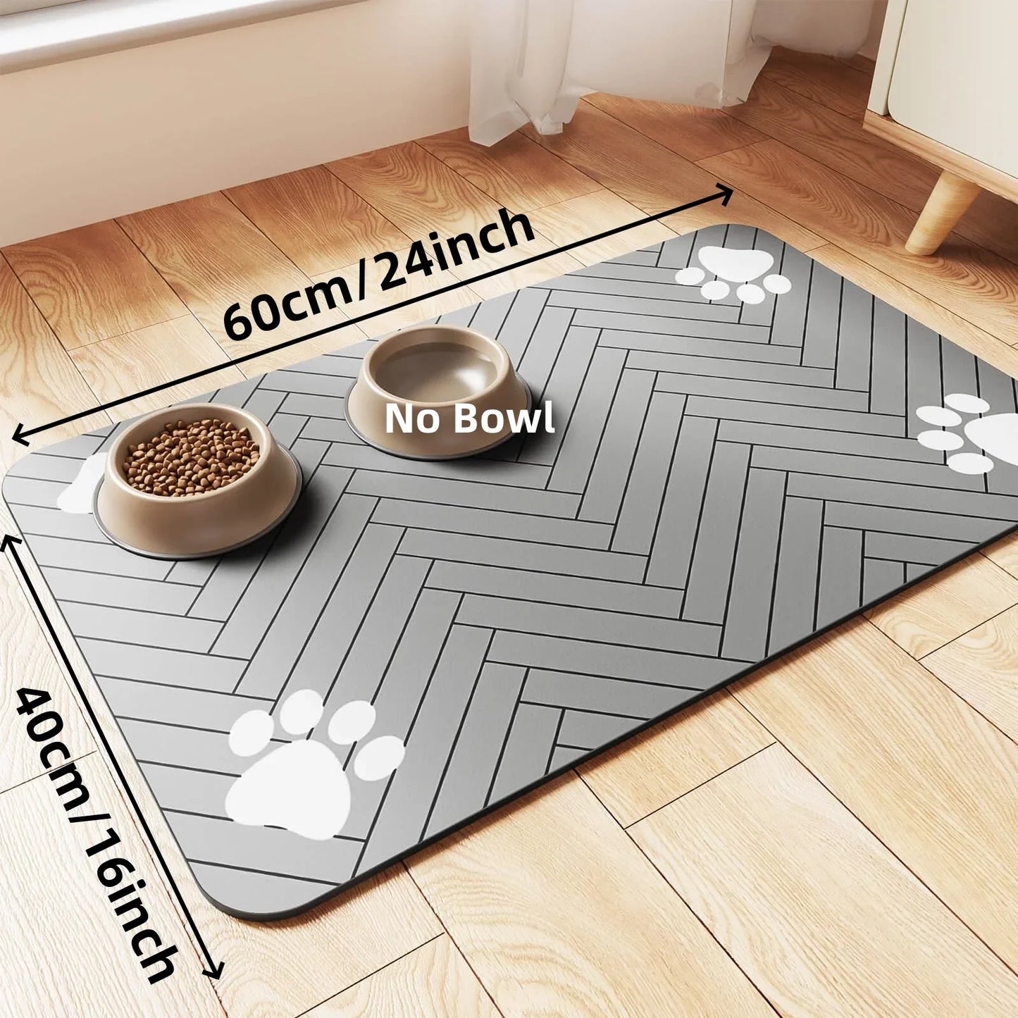 Absorbent Pet Feeding Mat – Waterproof Placemat