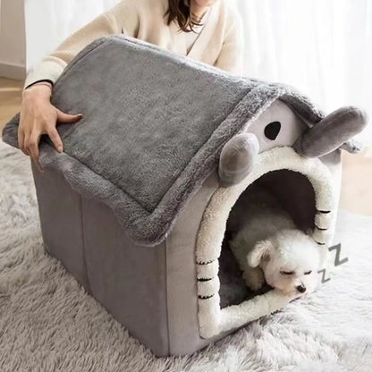 All Season Dog House Style Bed – Removable Washable
