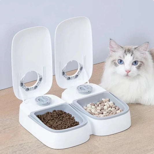 Single Automatic Pet Food Dispenser Bowl with Timer Cooling