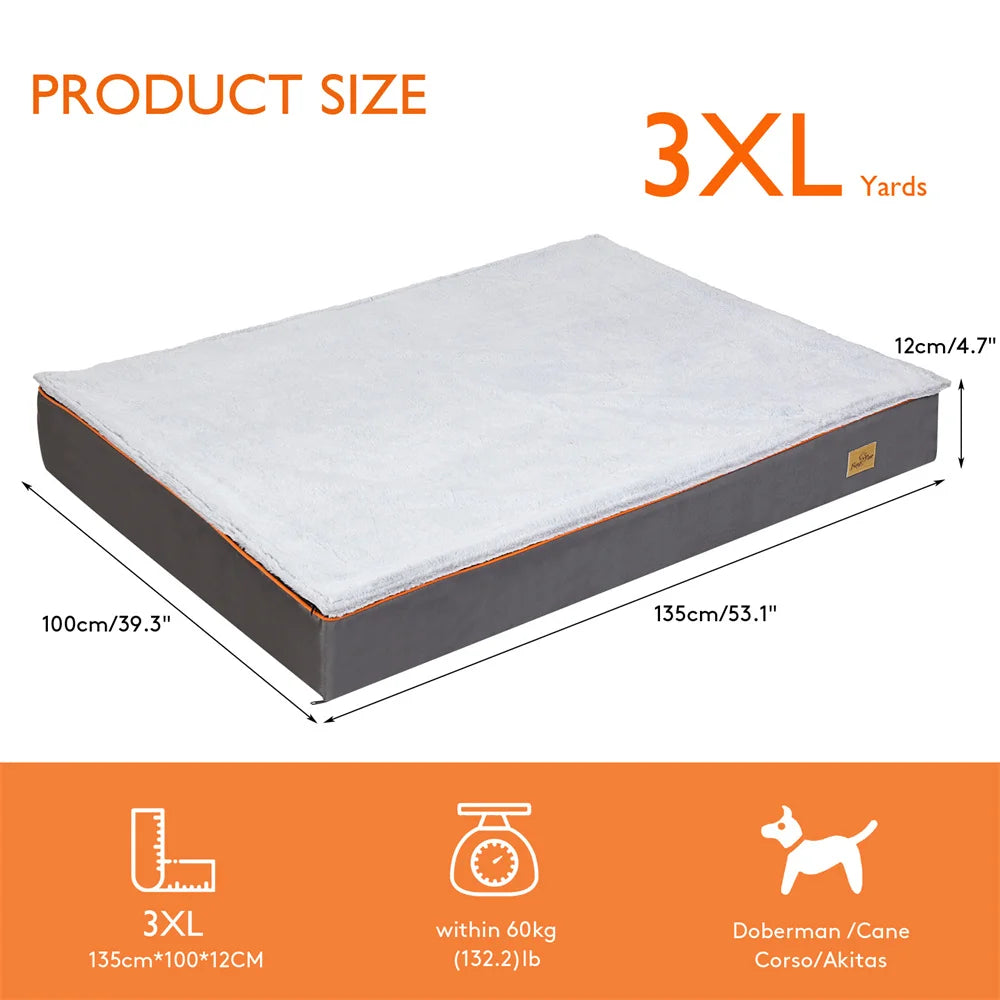 Measurement chart of a 3XL mattress size with dimensions and weight capacity information.