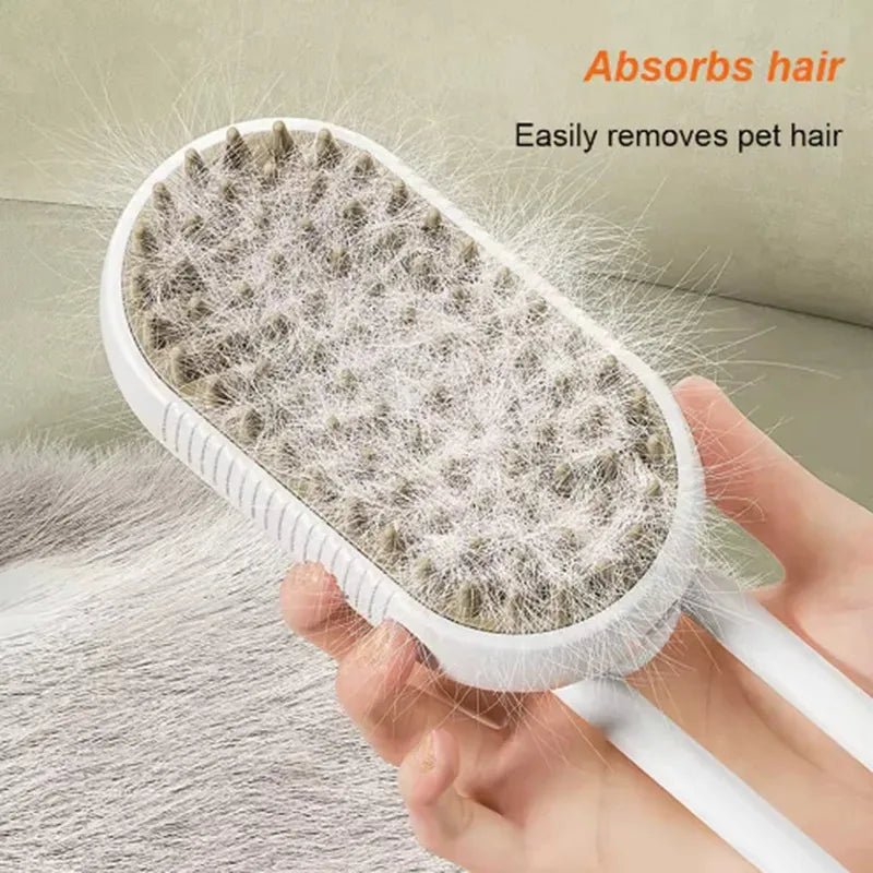 Pet Spray Massage Comb – Hair Removing Grooming Brush for Cats & Dogs