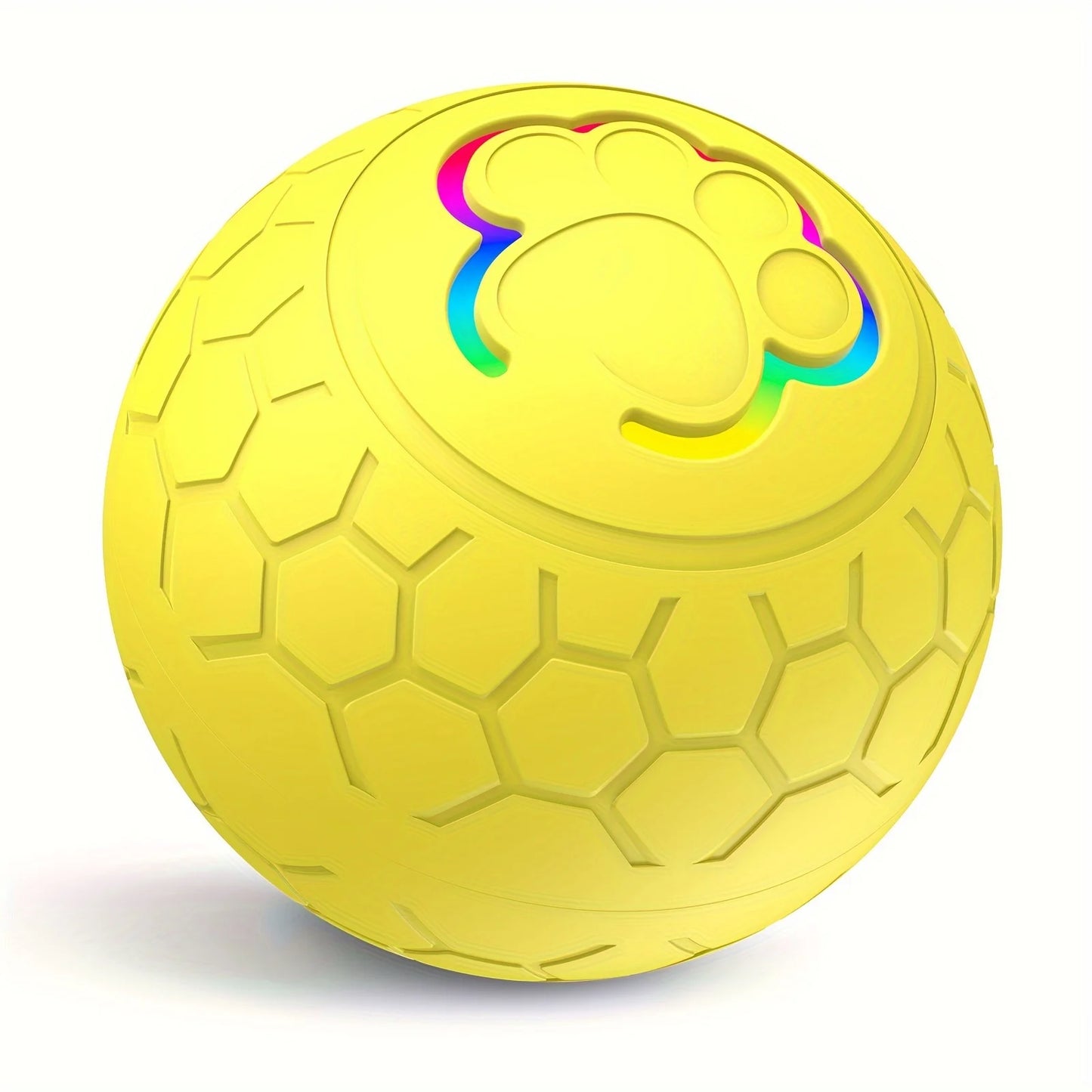 Smart Rechargeable LED Pet Ball – RGB Interactive Toy