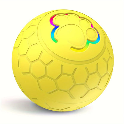 Smart Rechargeable LED Pet Ball – RGB Interactive Toy