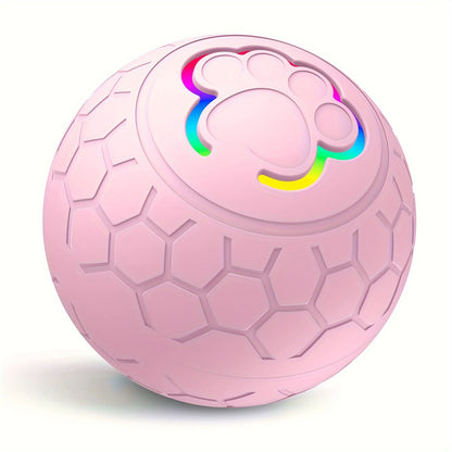 Smart Rechargeable LED Pet Ball – RGB Interactive Toy