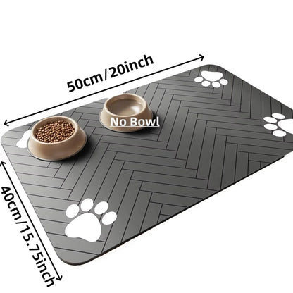 Absorbent Pet Feeding Mat – Waterproof Placemat