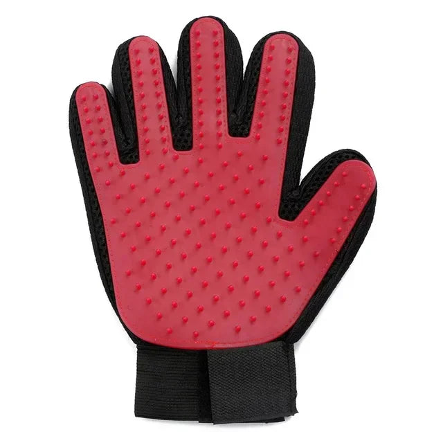 Silicone Pet Grooming Gloves – Cat & Dog Hair Brush, Comb & Bathing Mitt