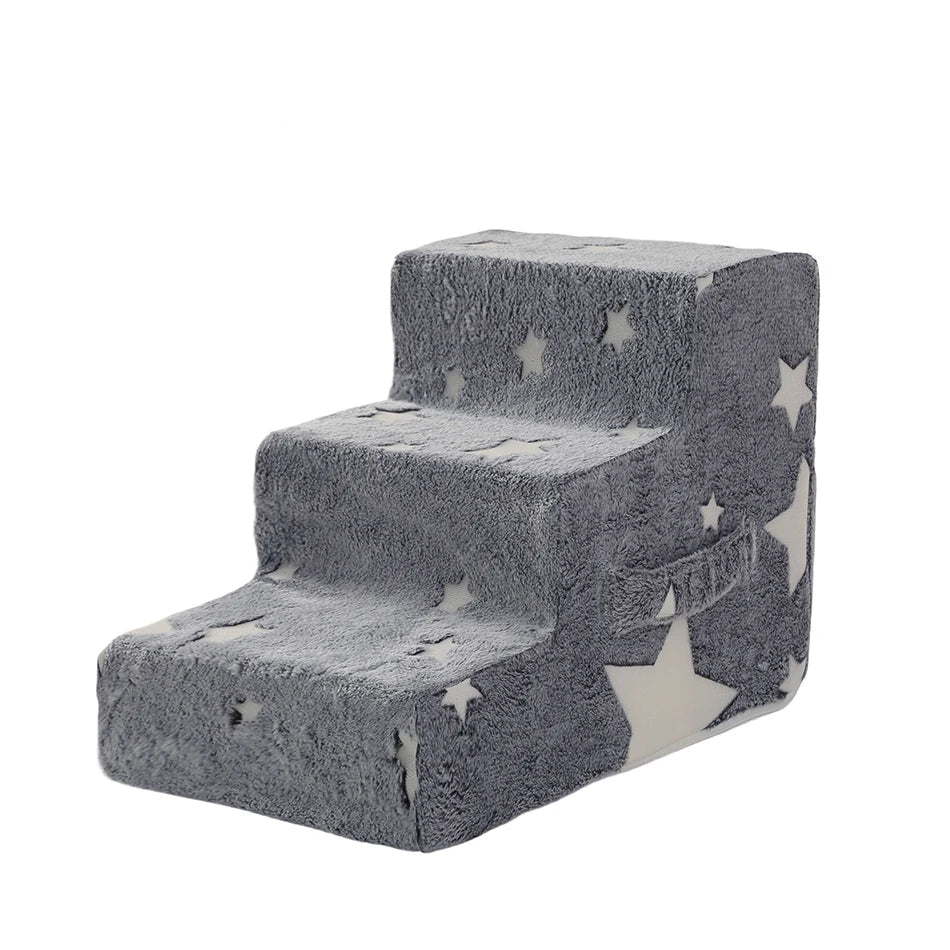 Pet Stairs Dog & Cat Ramp – Detachable Sponge Steps