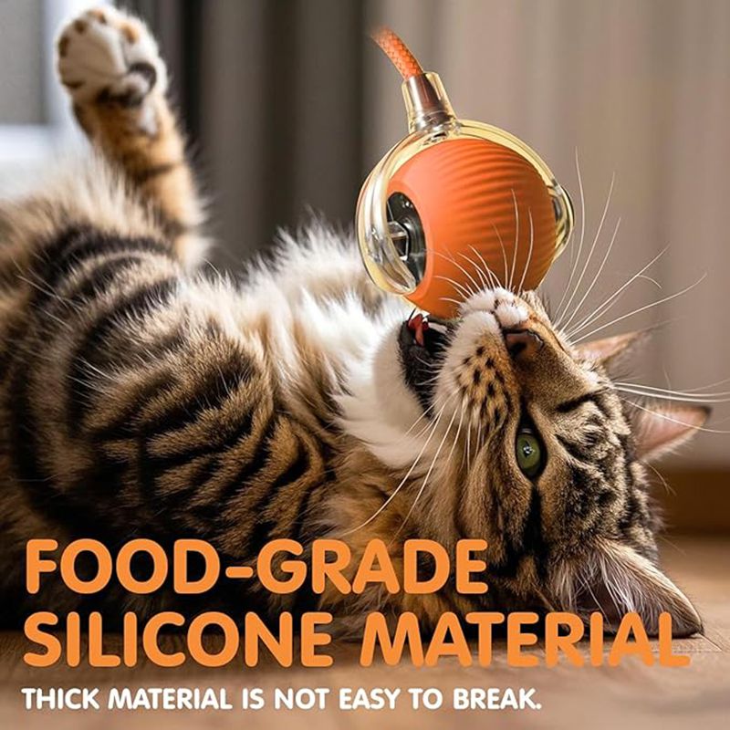 Rechargeable Automatic Rolling Cat Ball Toy – Smart Sensor Interactive Toy