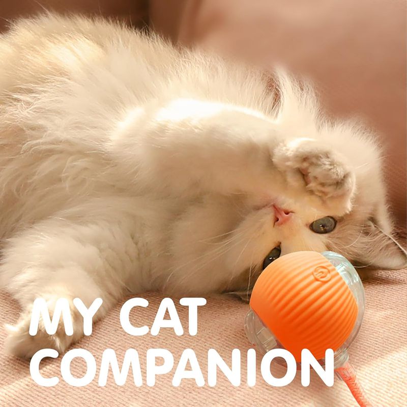 Rechargeable Automatic Rolling Cat Ball Toy – Smart Sensor Interactive Toy