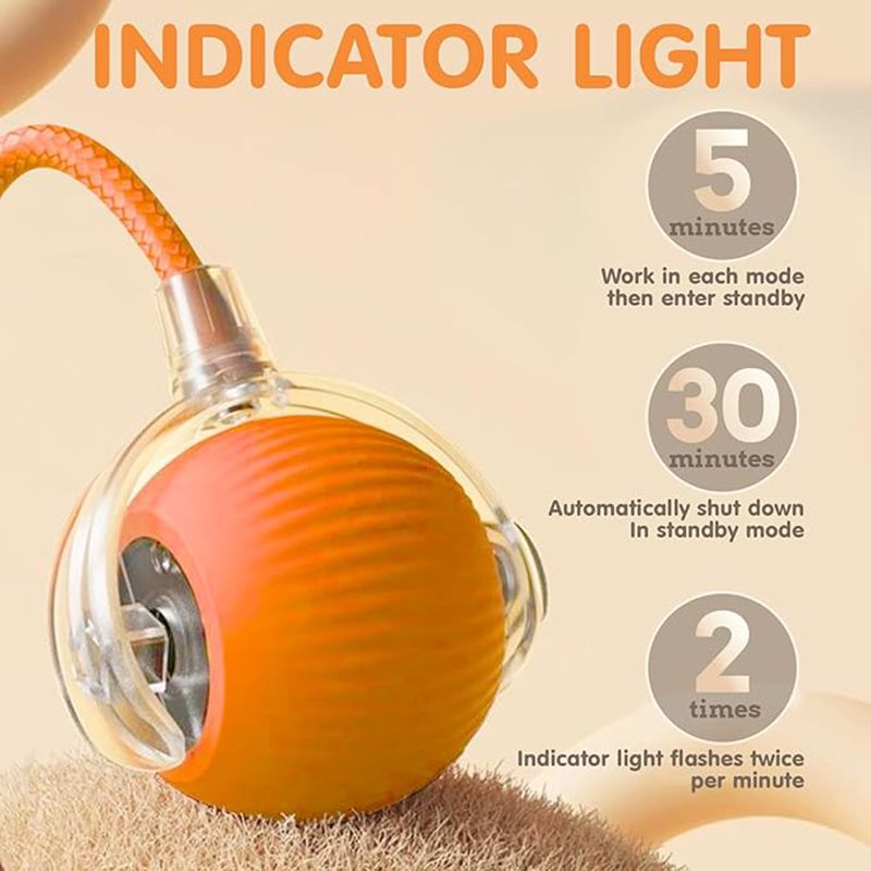 Rechargeable Automatic Rolling Cat Ball Toy – Smart Sensor Interactive Toy