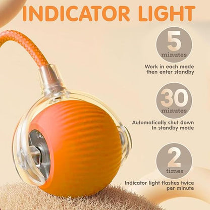 Rechargeable Automatic Rolling Cat Ball Toy – Smart Sensor Interactive Toy