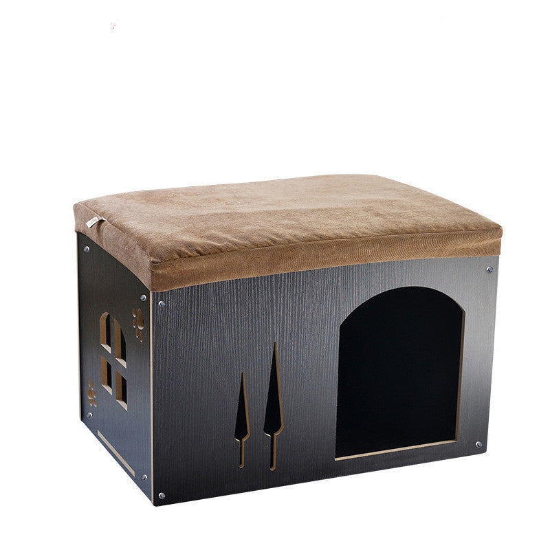 Removable Washable Wooden Pet Nest – Four Season Cat & Dog House